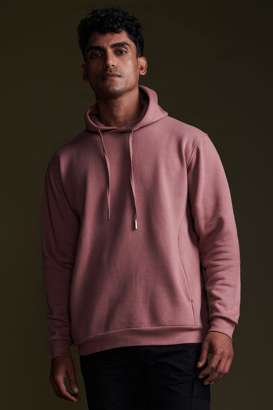 Women’s Onion Pink Cotton Hoodie | Casual Winterwear for Women