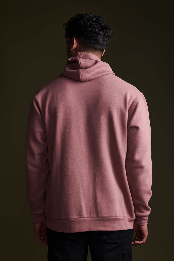 Women’s Onion Pink Cotton Hoodie | Casual Winterwear for Women