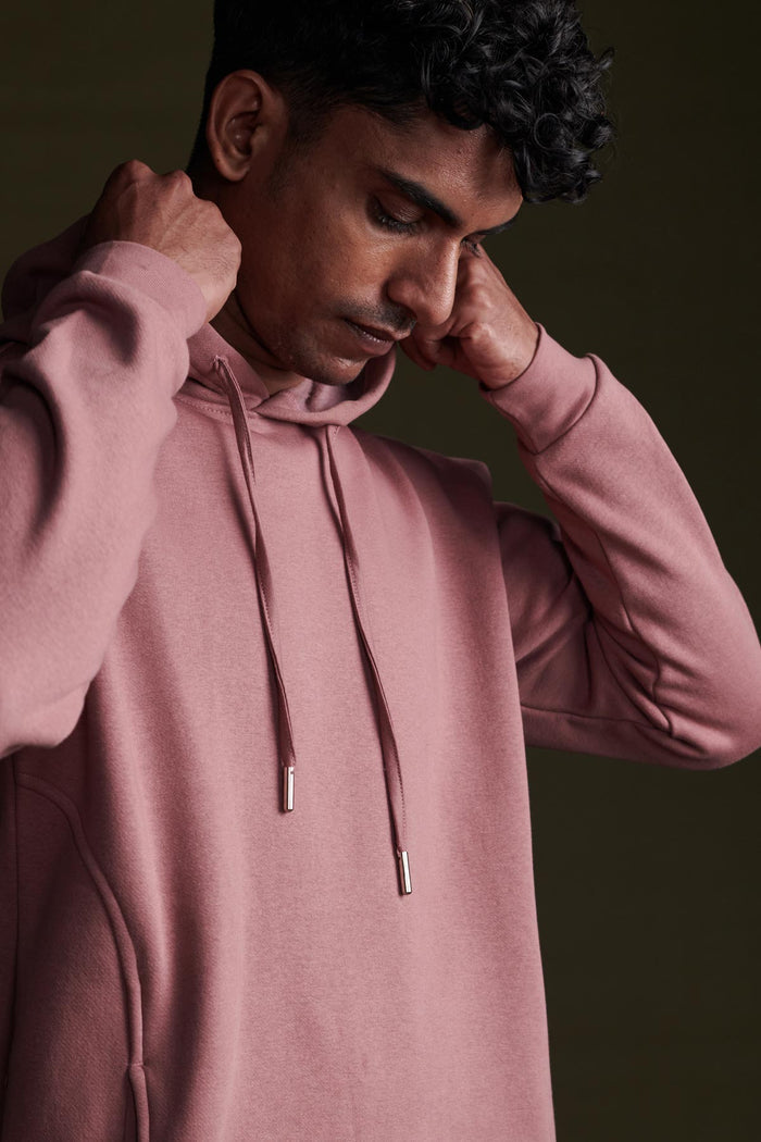 Women’s Onion Pink Cotton Hoodie | Casual Winterwear for Women